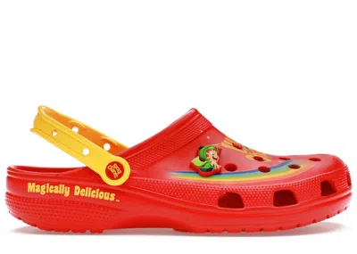 Pre-owned Crocs Men's  Classic Clog Lucky Charms Magically Delicious Sneakers In Red