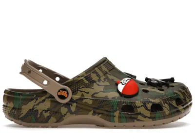 Pre-owned Crocs Men's  Classic Clog Luke Combs Mossy Oak Camo Sneakers In Brown/green In Multi