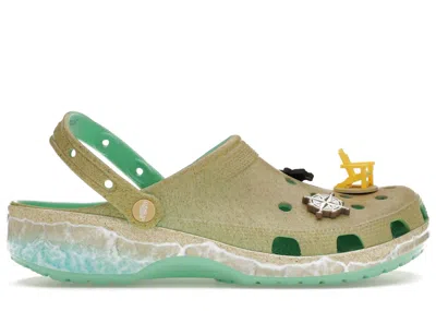 Pre-owned Crocs Men's  Classic Clog Margaritaville Beach Sneakers In Pistachio In Green