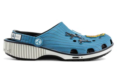Pre-owned Crocs Men's  Classic Clog Marvel Fantastic Four Sneakers In Blue/white In Multi