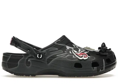 Pre-owned Crocs Men's  Classic Clog Marvel Venom Sneakers In Black