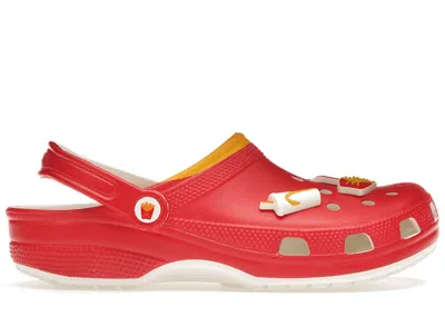 Pre-owned Crocs Men's  Classic Clog Mcdonald's Sneakers In Red/yellow/white In Multi