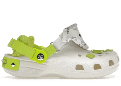 Pre-owned Crocs Men's  Classic Clog Mcm Sneakers In White/green