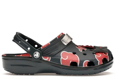 Pre-owned Crocs Men's  Classic Clog Naruto Itachi Sneakers In Nightfall In Black