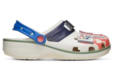 Pre-owned Crocs Men's  Classic Clog Naruto Minato Sneakers In Blue/white/red In Multi