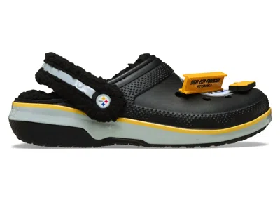 Pre-owned Crocs Men's  Classic Clog Nfl Pittsburgh Steelers Sneakers In Multi