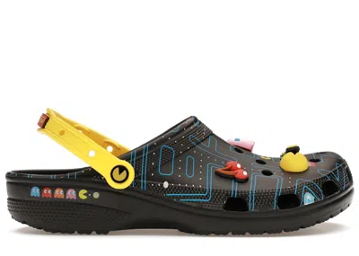 Pre-owned Crocs Men's  Classic Clog Pacman Sneakers In Black
