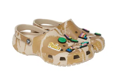 Pre-owned Crocs Men's  Classic Clog Palace Desert Camo Sneakers In Camoflauge