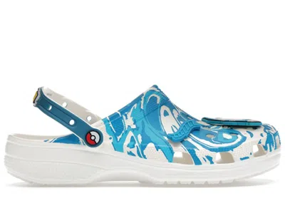 Pre-owned Crocs Men's  Classic Clog Pokémon Snorlax Sneakers In Blue White