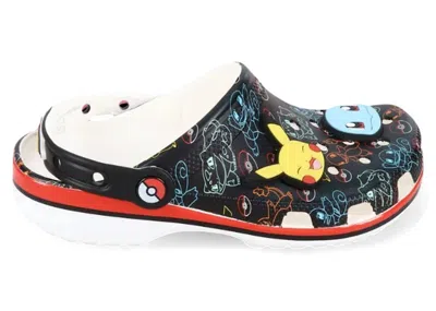 Pre-owned Crocs Men's  Classic Clog Pokémon Starters Sneakers In Black