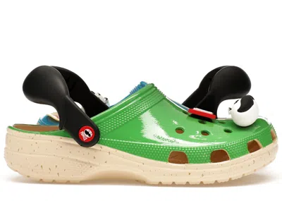 Pre-owned Crocs Men's  Classic Clog Pringles Sneakers In Blue/green