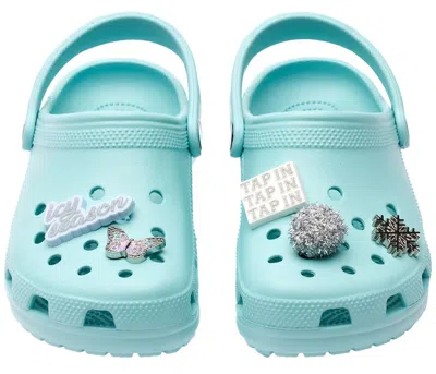 Pre-owned Crocs Men's  Classic Clog (saweetie Bundle) Sneakers In Pure Water