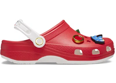 Pre-owned Crocs Men's  Classic Clog Sonic The Hedgehog Sneakers In Red