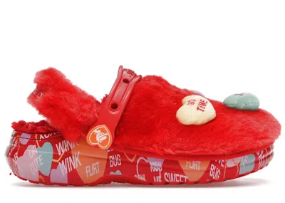 Pre-owned Crocs Men's  Classic Clog Sweethearts Sneakers In Red