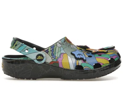 Pre-owned Crocs Men's  Classic Clog The Beatles Pepperland Sneakers In Color/black