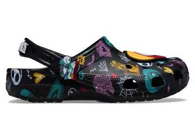 Pre-owned Crocs Men's  Classic Clog The Nightmare Before Christmas Sally & Jack Sneakers In Black/orange In Multi