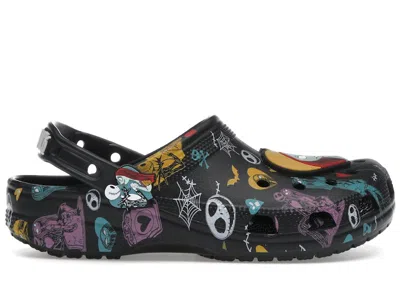 Pre-owned Crocs Men's  Classic Clog The Nightmare Before Christmas Sally & Jack Sneakers In Black/orange In Multi