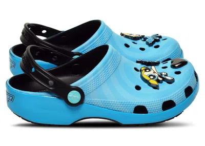 Pre-owned Crocs Men's  Classic Clog The Powerpuff Girls Bubbles Sneakers In Blue/black In Multi