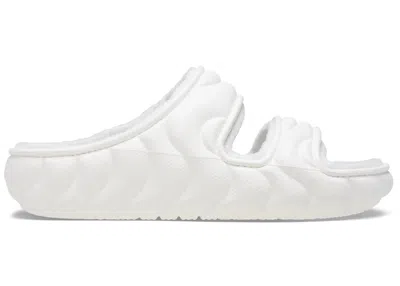 Pre-owned Crocs Men's  Classic Cozzzy Overpuff Sandal Sneakers In White