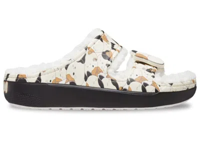 Pre-owned Crocs Men's  Classic Cozzzy Sandal Squishmallow Sneakers In Cream/brown/black