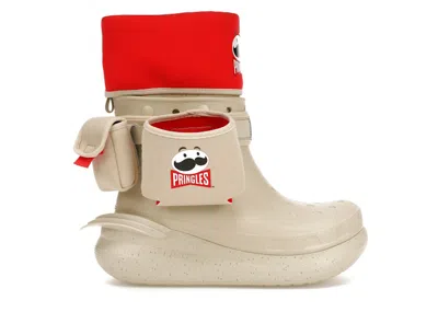 Pre-owned Crocs Men's  Classic Crush Boot Pringles Sneakers In Bone