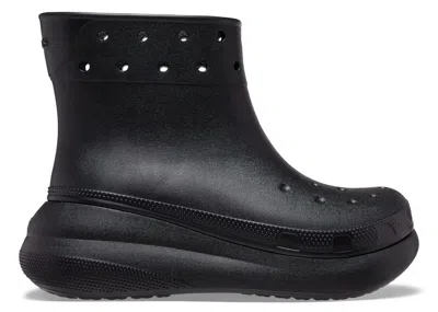 Pre-owned Crocs Men's  Classic Crush Rain Boot Sneakers In Black