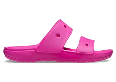 Pre-owned Crocs Men's  Classic Double Band Slide Sandals Sneakers In Juice In Orange