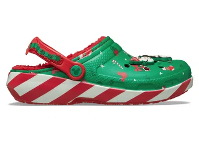 Pre-owned Crocs Men's  Classic Lined Clog Disney Mickey Mouse Holiday Sneakers In Multi