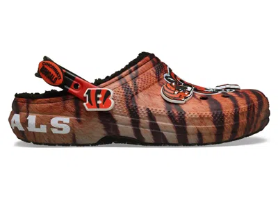 Pre-owned Crocs Men's  Classic Lined Clog Nfl Cincinnati Bengals Sneakers In Multi