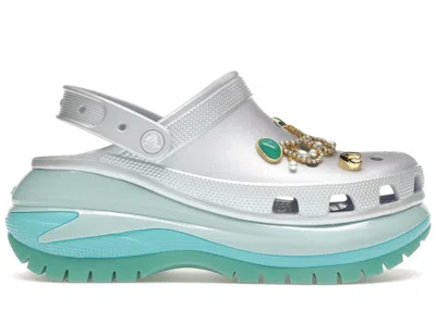 Pre-owned Crocs Men's  Classic Mega Crush Clog Sea Friends Sneakers In Dreamscape In Blue