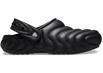 Pre-owned Crocs Men's  Classic Overpuff Lined Clog Sneakers In Black