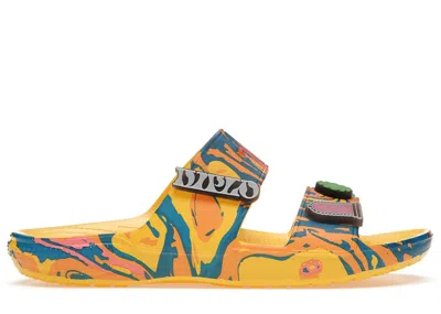 Pre-owned Crocs Men's  Classic Slide Diplo Take A Walk On The Weird Side Sneakers In Multi