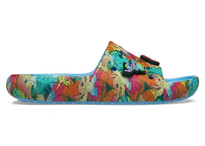Pre-owned Crocs Men's  Classic Slide Disney Stitch Sneakers In Oxygen