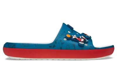 Pre-owned Crocs Men's  Classic Slide Looney Tunes Sneakers In White