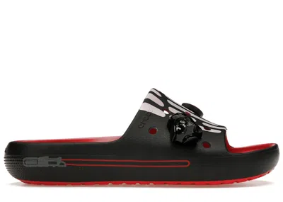 Pre-owned Crocs Men's  Classic Slide Star Wars Darth Vader Sneakers In Black/red