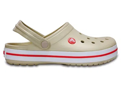 Pre-owned Crocs Men's  Crocband Clog Sneakers In Stucco/melon In Multi