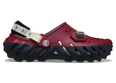 Pre-owned Crocs Men's  Echo Clog Demon Slayer Giyu Tomioka Sneakers In Red
