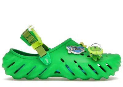 Pre-owned Crocs Men's  Echo Clog Extra Butter The Jetsons Sneakers In Grass Green