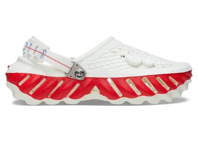 Pre-owned Crocs Men's  Echo Clog Kanghyuk Red Sneakers In White