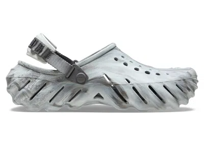 Pre-owned Crocs Men's  Echo Clog Marbled Sneakers In Moonlight