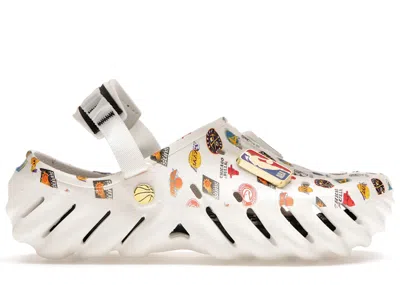 Pre-owned Crocs Men's  Echo Clog Nba Allstar Game (2023) Sneakers In White
