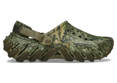 Pre-owned Crocs Men's  Echo Clog Realtree Apx Camo Sneakers In Multi