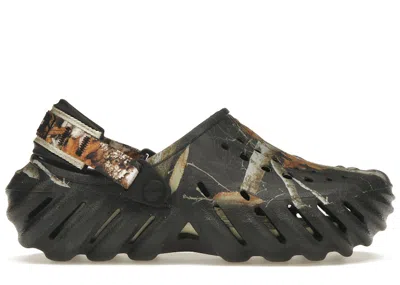 Pre-owned Crocs Men's  Echo Clog Realtree Edge Sneakers In Black/camo