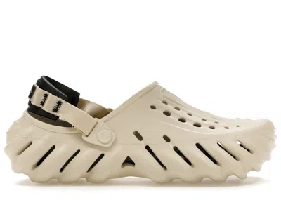 Pre-owned Crocs Men's  Echo Clog Sneakers In Bone/black