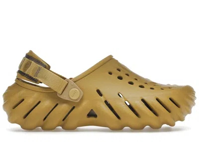 Pre-owned Crocs Men's  Echo Clog Sneakers In Desert Grass In Green
