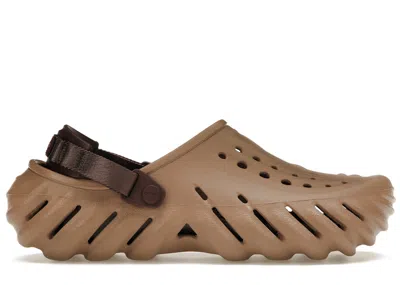 Pre-owned Crocs Men's  Echo Clog Sneakers In Latte In Brown
