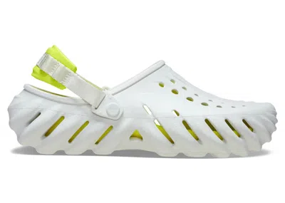Pre-owned Crocs Men's  Echo Clog Sneakers In Moonlight In Silver