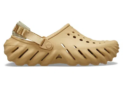 Pre-owned Crocs Men's  Echo Clog Sneakers In Wheat In Sand