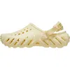 Crocs Yellow Echo Clogs In Animal Print
