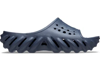 Pre-owned Crocs Men's  Echo Slide Sneakers In Storm